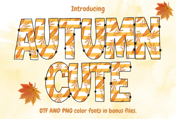 Autumn Cute Font for Seasonal Branding