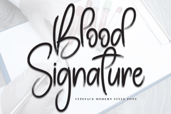 Blood Signature Font for Bold Branding