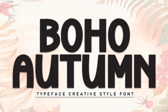 Boho Autumn: The Perfect Display Font for Makers