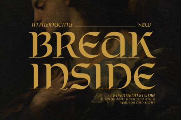Break Inside: A Modern Serif Font for Crafters