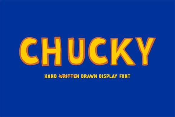 Bring Chucky Display Fonts to Life in Your Handmade Shop