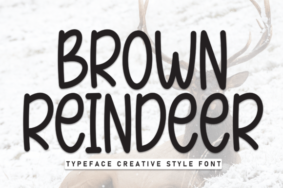 Brown Reindeer: A Bold Display Font for Editorial Design