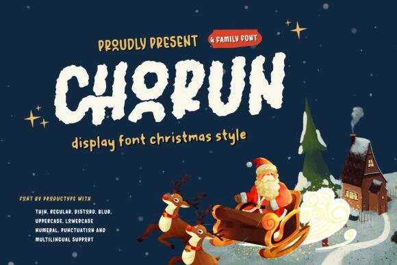 Chorun: A Festive Display Font