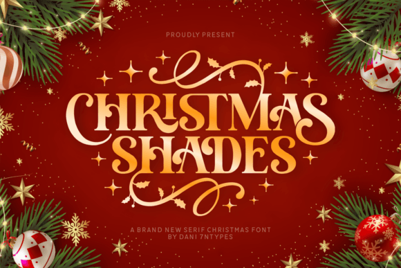 Christmas Shades Font