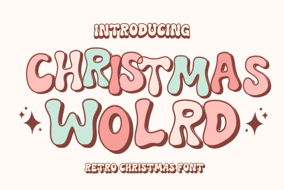Christmas World: A Retro Display Font for Festive Editorial Design
