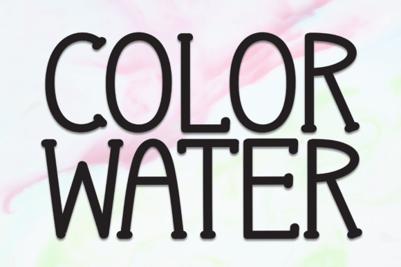 Color Water Font: A Handwritten Typeface for Warm Branding