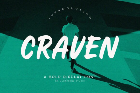 Craven: A Modern Display Font for Editorial Design