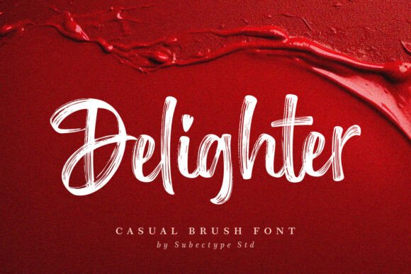 Delighter: A Handwritten Brush Font for Creative Projects