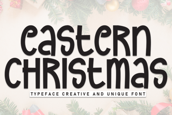 Eastern Christmas Font for Web Design