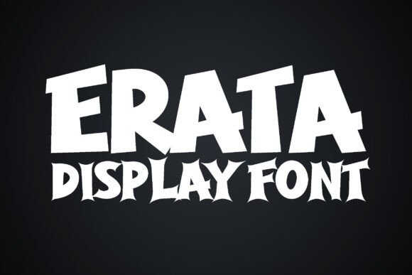 Erata: A Bold Display Typeface for Modern Editorial Design