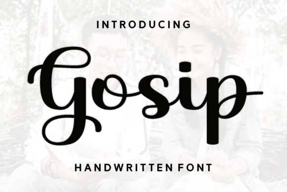 Gosip Font: Elegant Script for Editorial Design