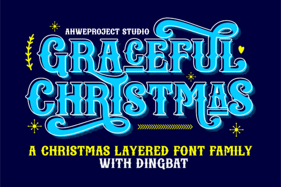 Graceful Christmas: A Festive Display Font for Holiday Campaigns