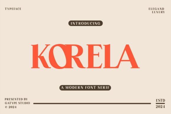 Korela: A Modern Serif for Elegant Design