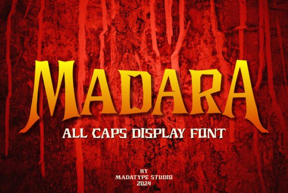 Madara: A Spooky Display Font for Web Headers
