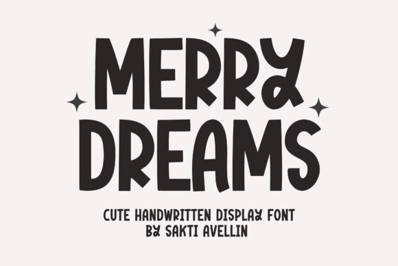 Merry Dreams Font for Festive Design