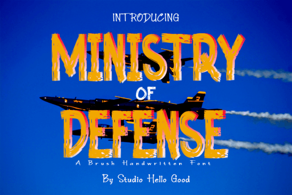 Ministry of Defense Font: Bold Campaign Typography