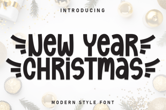 New Year Christmas Font