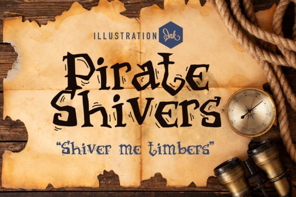 Pirate Shivers Font for Creative Brands