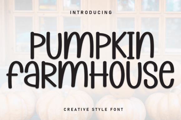 Pumpkin Farmhouse Font for Business