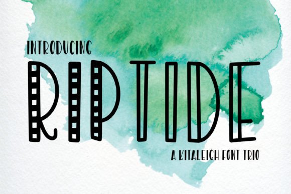 Rip Tide Font for Creative Design
