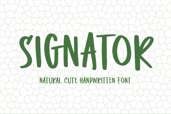 Signator Font for Creative Web Design