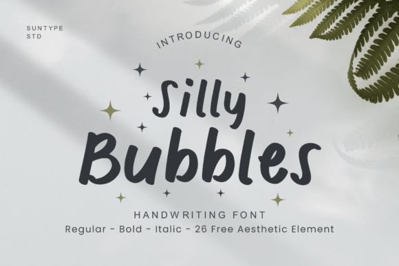 Silly Bubbles Font for Creative Brands