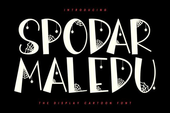 Spodar Maledu: A Spooky Display Font for Horror Web Design